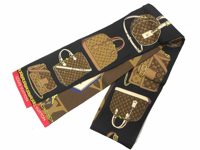【二手】LOUIS VUITTON Bandeau Tribute 两条丝巾双面丝绸女士【矢量旧衣服】251201