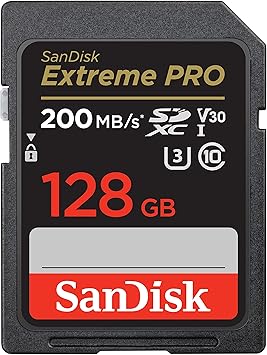 SANDISK 128GB Extreme PRO SDXC UHS-I 存储卡 - C10、U3、V30、4K UHD、SD 卡 - SDSDXXD-128G-GN4IN