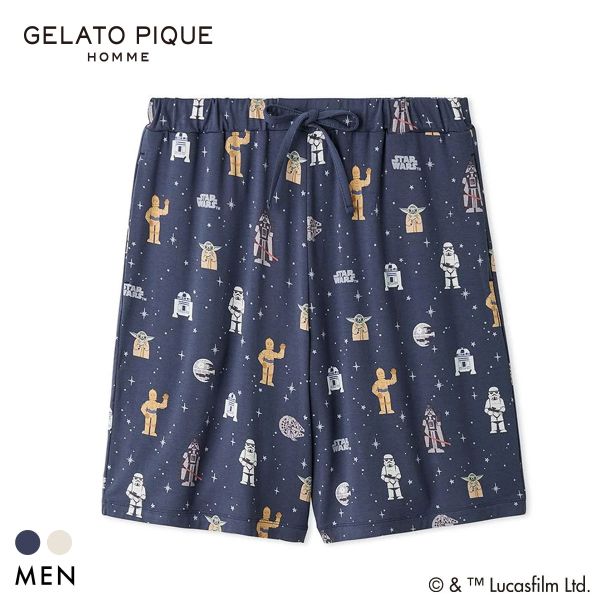 GELATO PIQUE STAR WARS HOMME 男式全身图案短裤 GELATO PIQUE 睡衣星球大战 GELATO PIQUE HOMME