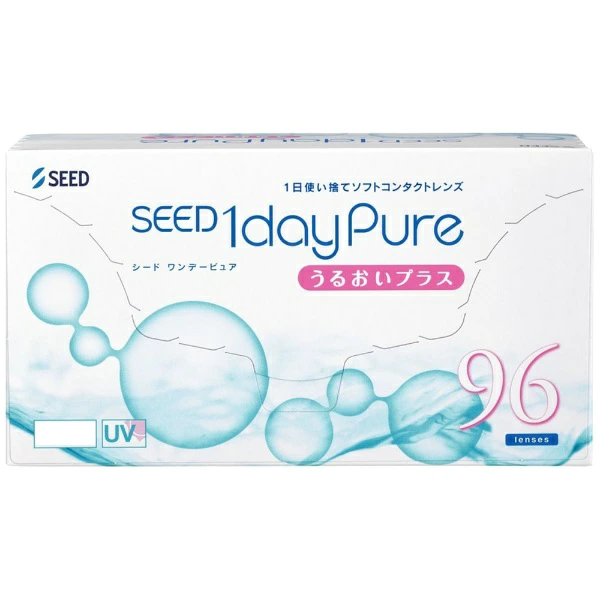 SEED｜SEED 1day Pure Moisture Plus 96片装 [日抛/隐形眼镜/1dayPure Moisture Plus] [可分期付款] [con_0523]