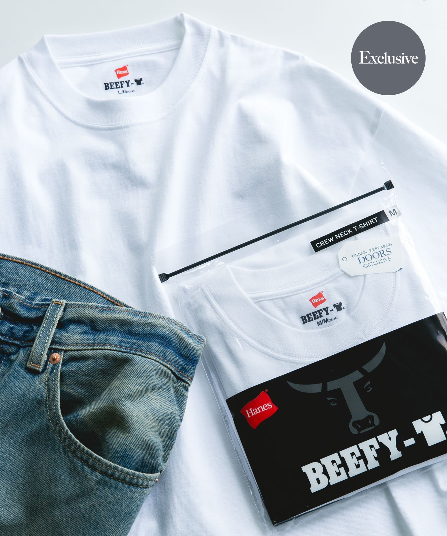 “特别订单”HANES×DOORS BEEFY-T DOORS FIT SHORT-SLEEVE