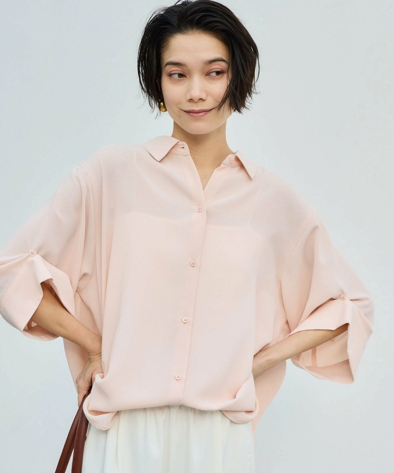 府绸 W 廓形衬衫 [WEB 限定颜色/尺码]