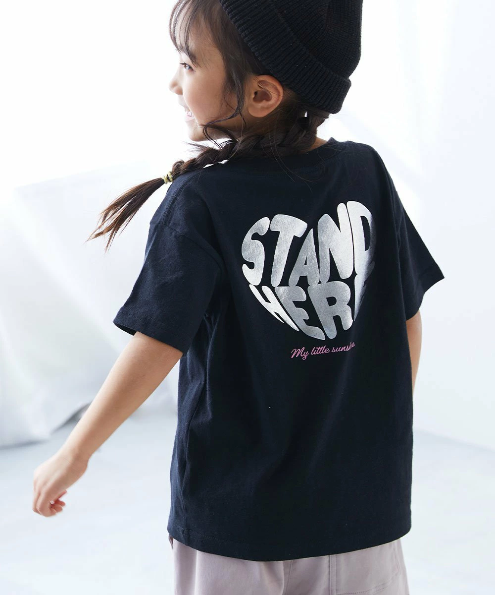100% 棉 Devirab* [Kiratto Metallic] 女孩 BIG Silhouette 26SS