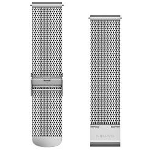 【参与赢取高达20000积分|截至 6/25] GARMIN 快拆表带 20mm 010-12924-63 银色 Milanese[101292463][ribi_rb]