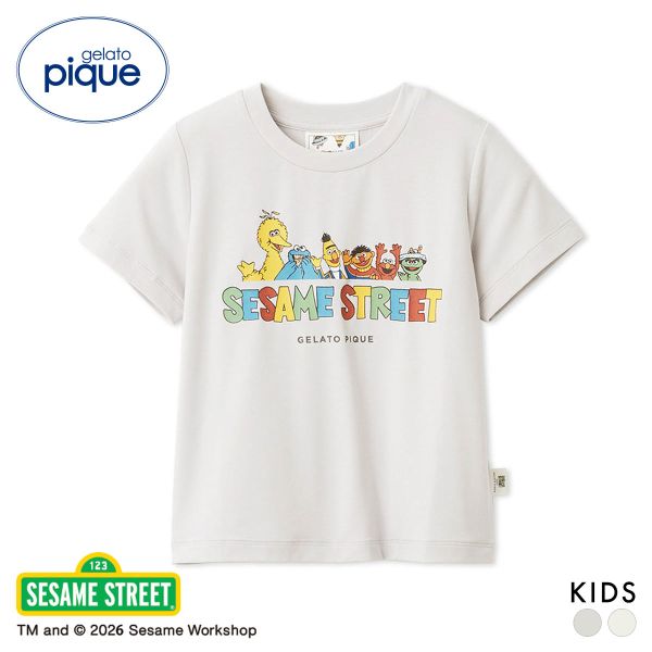 Gelato Pique 儿童和婴儿儿童 SESAME STREET One Point T 恤 芝麻街 Gelato Pique gelato pique KIDS