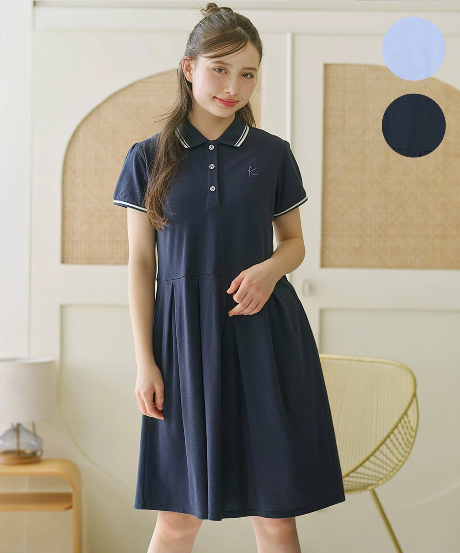 [150-170cm] Kanoko Polo连衣裙