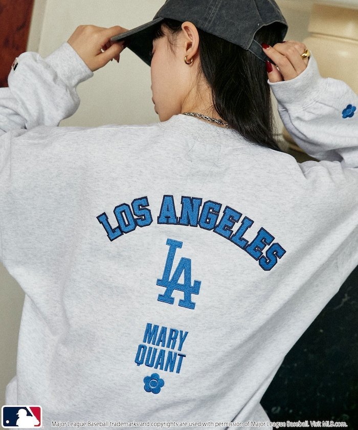 MLB×MARY QUANT CREW NECK SWEAT/羊毛衬里圆领运动衫 25AW