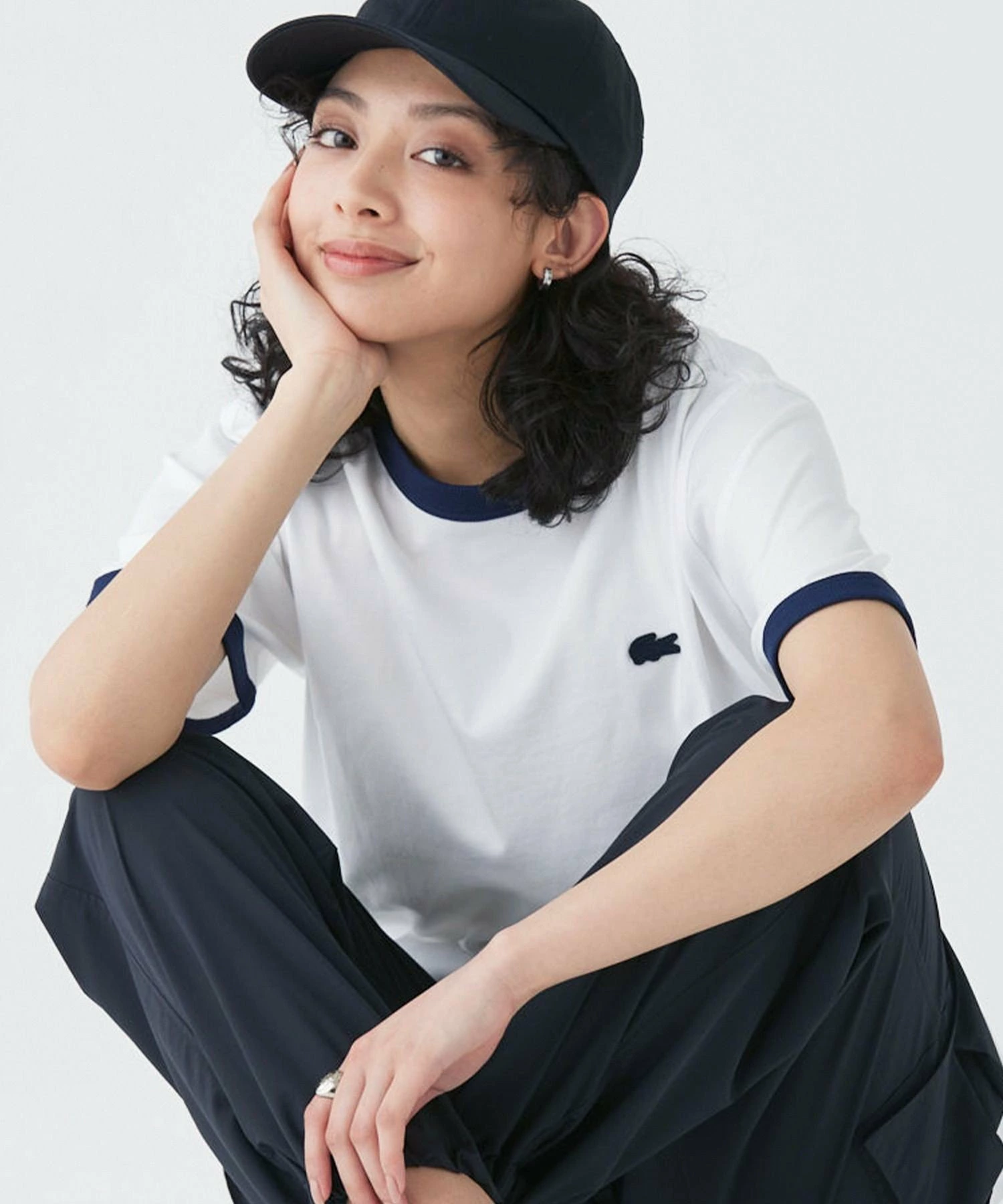[仅在线] LACOSTE One Point Logo Ringer T 恤