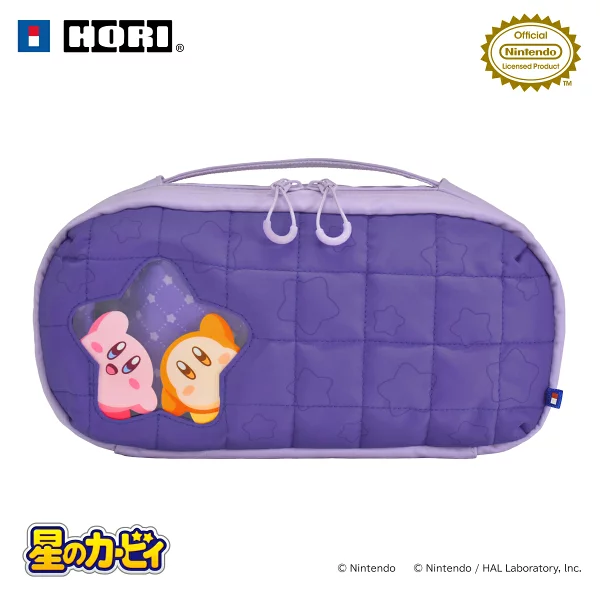 卡比的梦幻之地绗缝中号手袋适用于 Nintendo Switch 2 Kirby & Waddle Dee Nintendo Switch 2