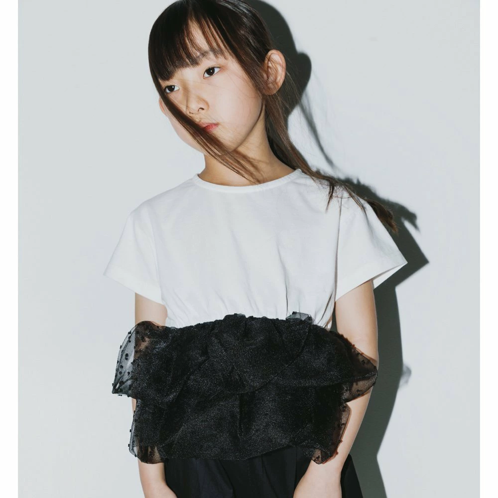 [b.+A] Aya Kaneko/波点褶边束腰外衣
