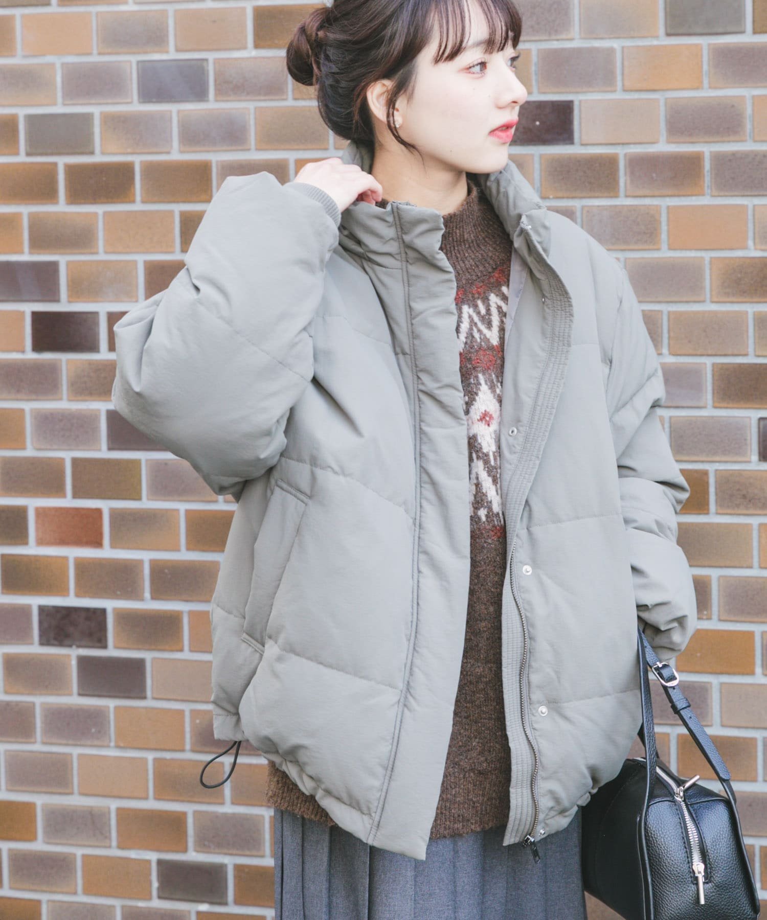 “拒水”连帽羽绒服