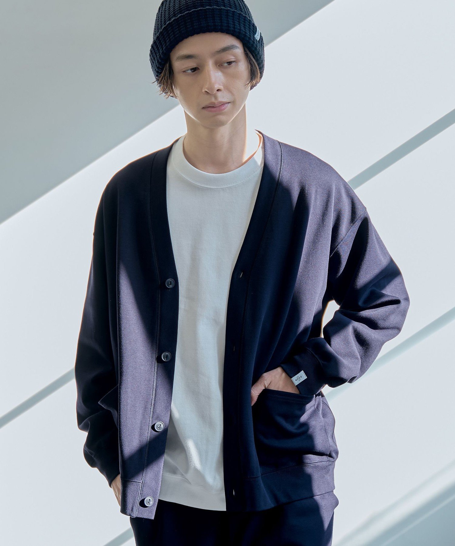 Clean Plus Sweat Cardigan [防污（食物污渍）、防紫外线]