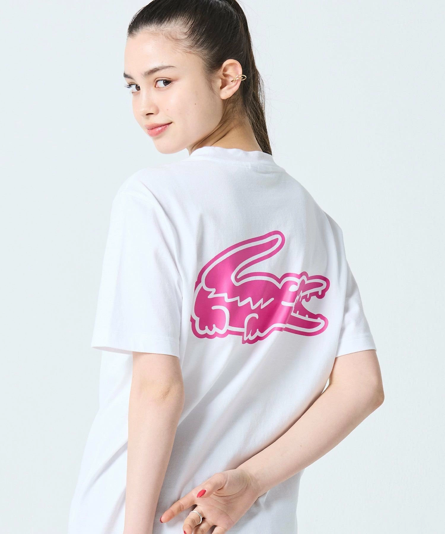 [仅限线上] LACOSTE 大廓形背面印花 T 恤