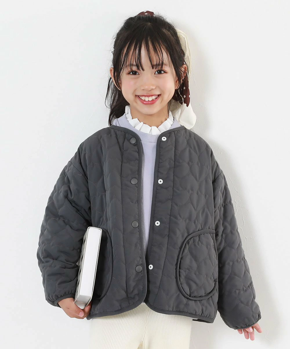 可水洗心形绗缝保暖蟒蛇夹克羽绒服外套 25AW