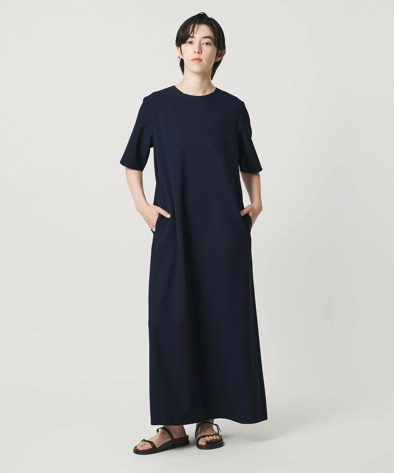 <MARW UNITED ARROWS> 半袖基本款长连衣裙