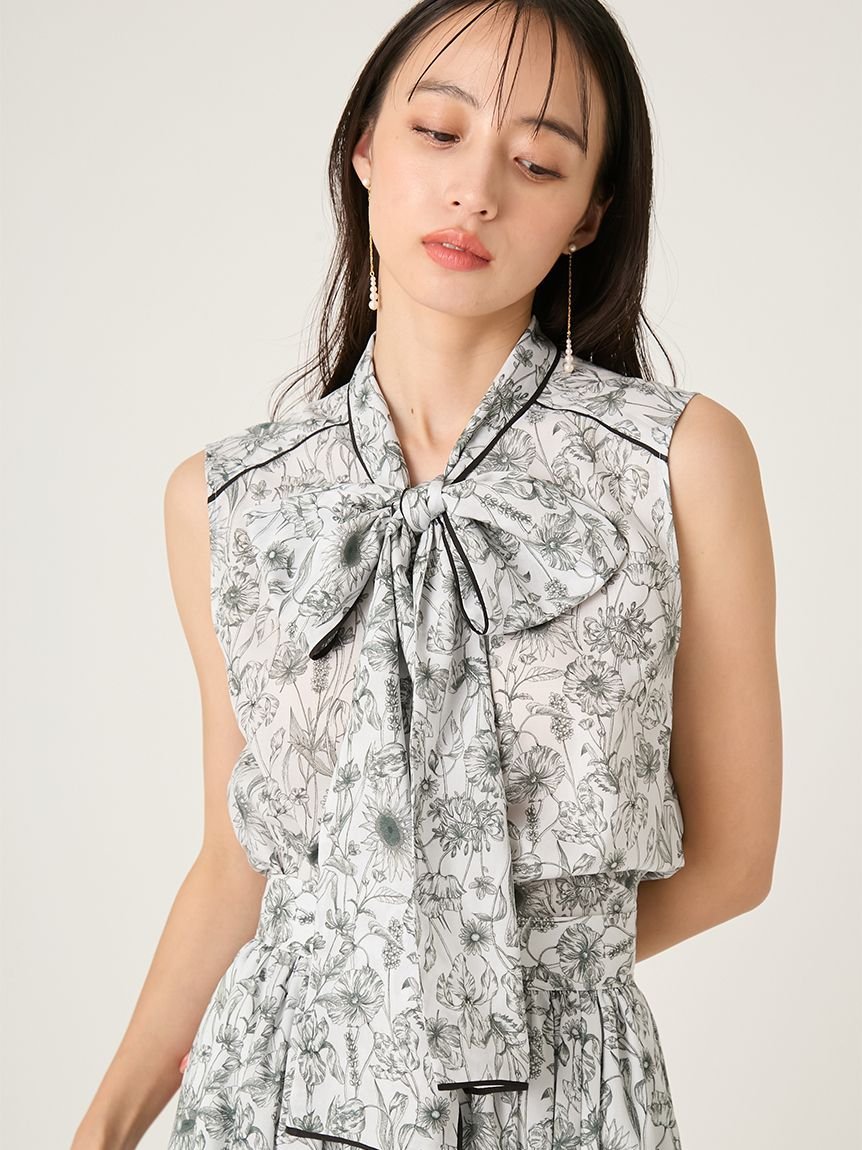 [FRAY I.D MADE WITH LIBERTY FABRIC] 领结衬衫/可水洗