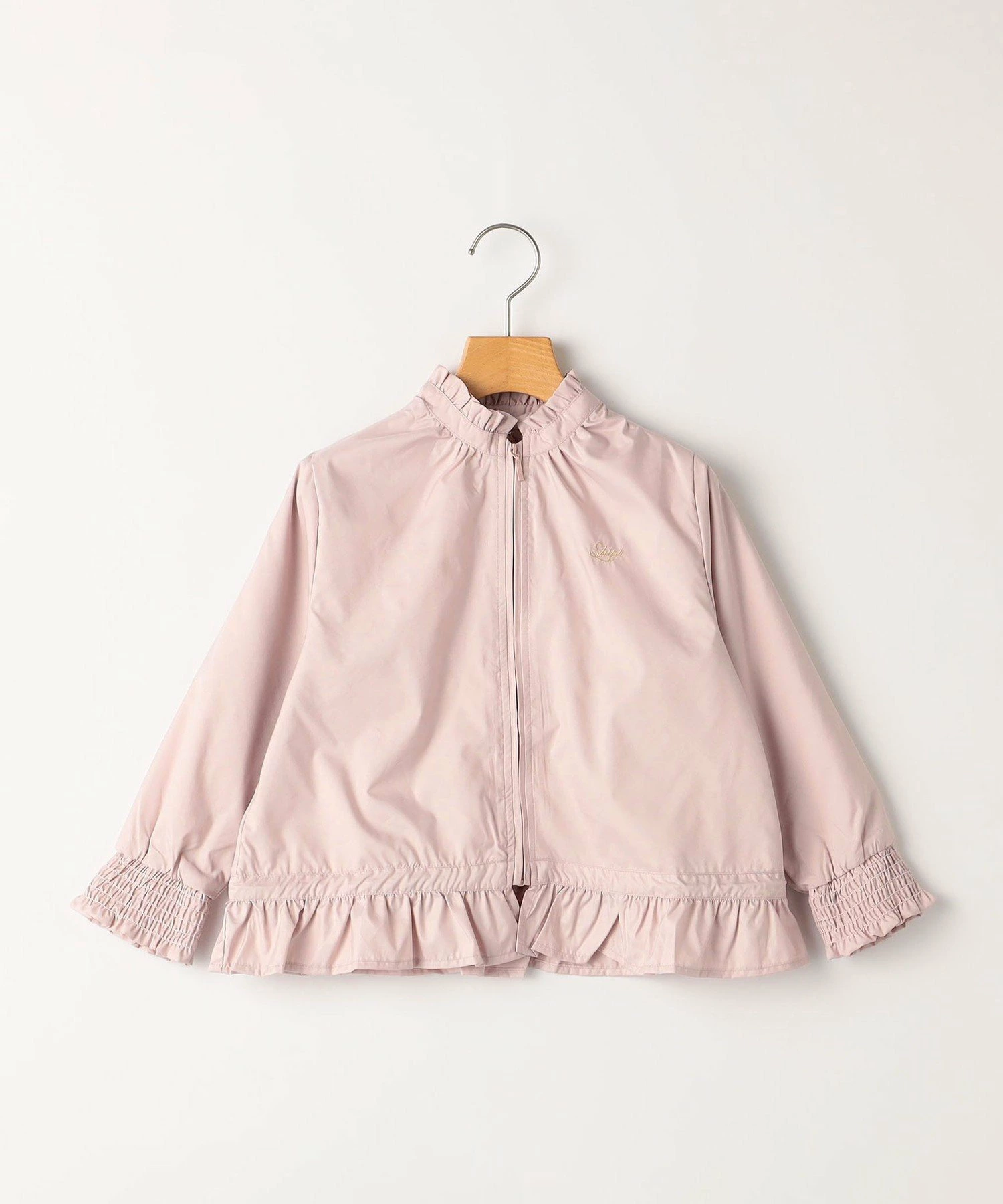 SHIPS KIDS:100-130cm / <防水> 褶边派克大衣