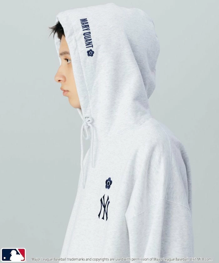 MLB×MARY QUANT 刺绣卫衣连帽衫 /Marie Quant/Daisy 标志拉绒衬里运动衫连帽衫 25AW
