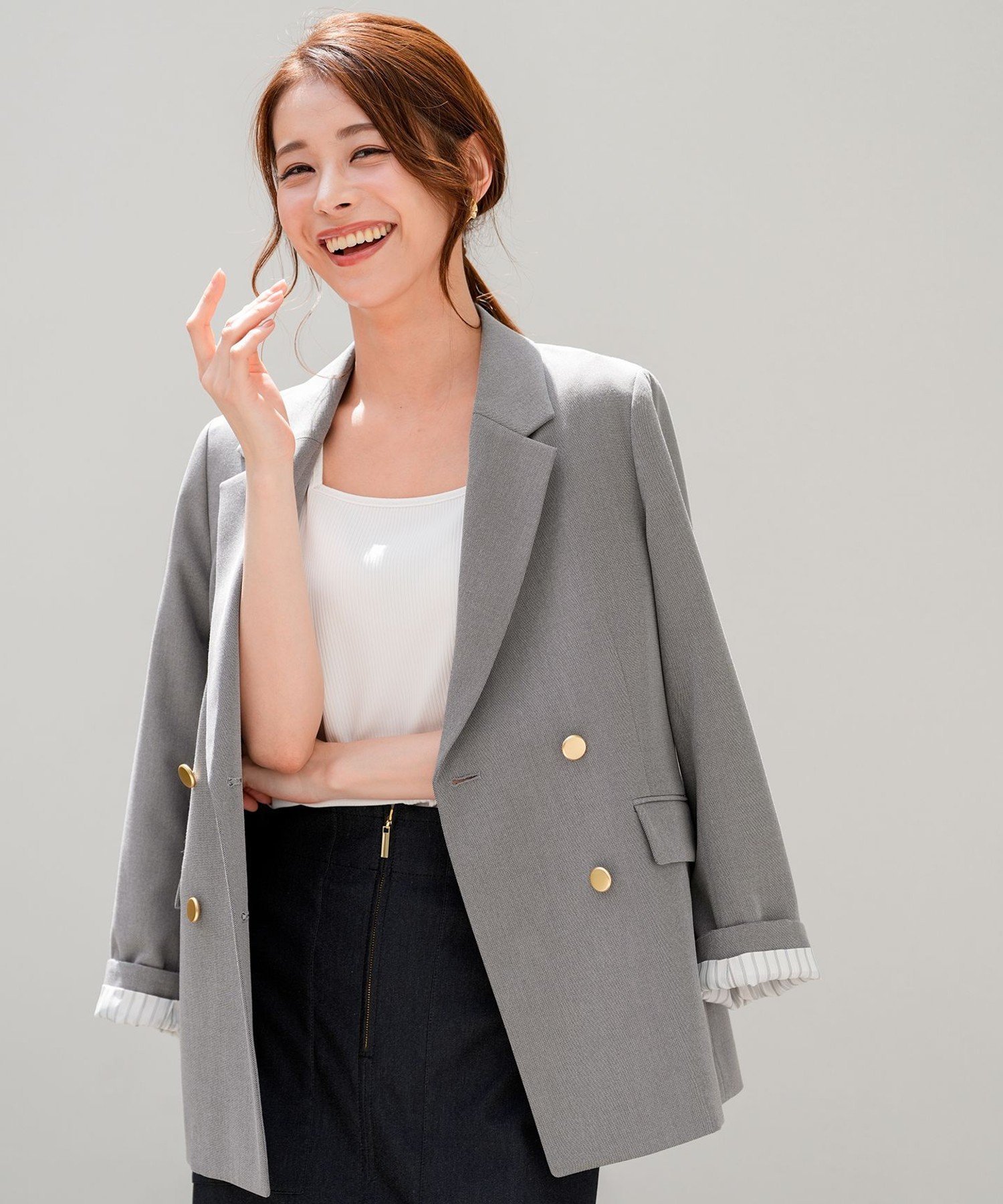 称赞女士弹力精裁夹克