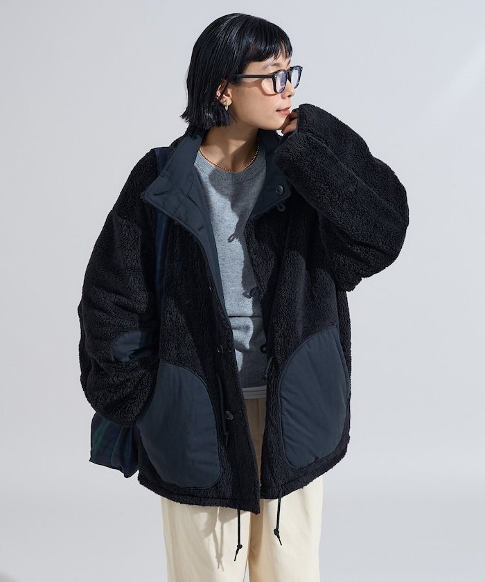 <添加XS尺寸> 双面毛皮夹克/羊毛衬里夹克 25AW