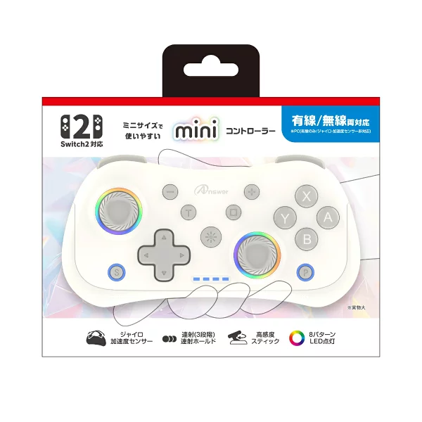 Switch2/PC 迷你控制器（白色）Nintendo Switch 2