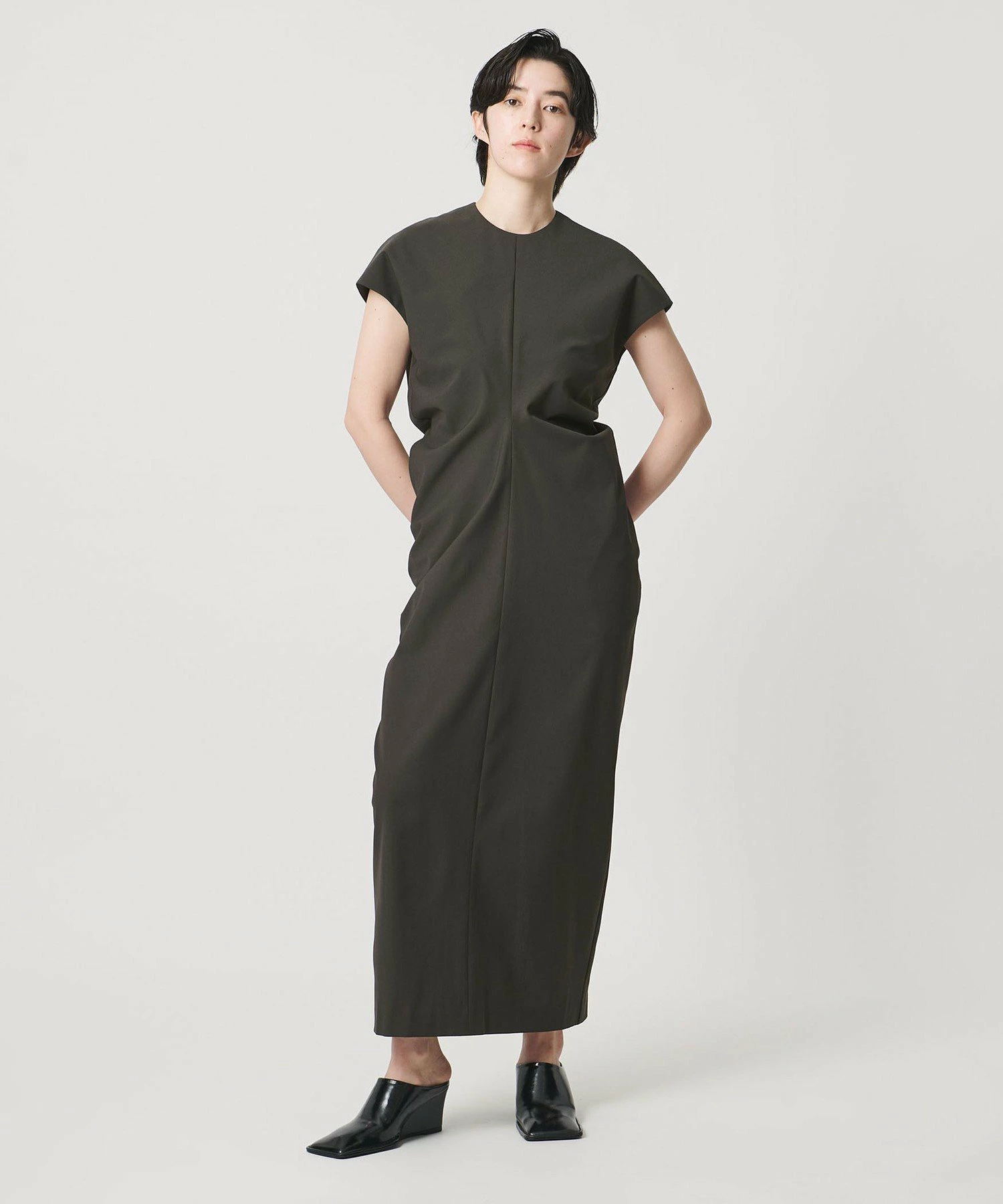 <MARW UNITED ARROWS>腰部垂坠连衣裙