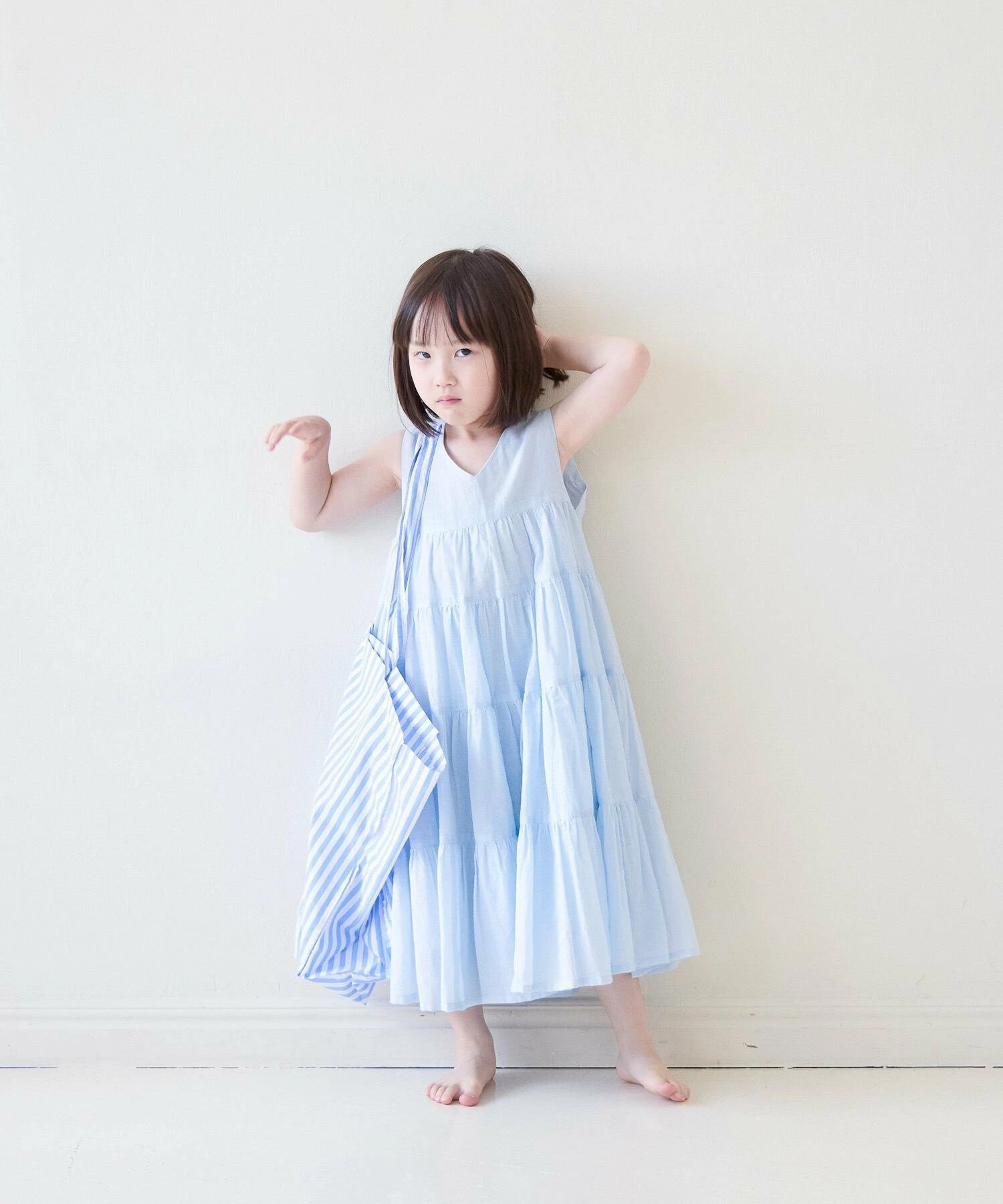 [KIDS] 巴里纱叠层连衣裙