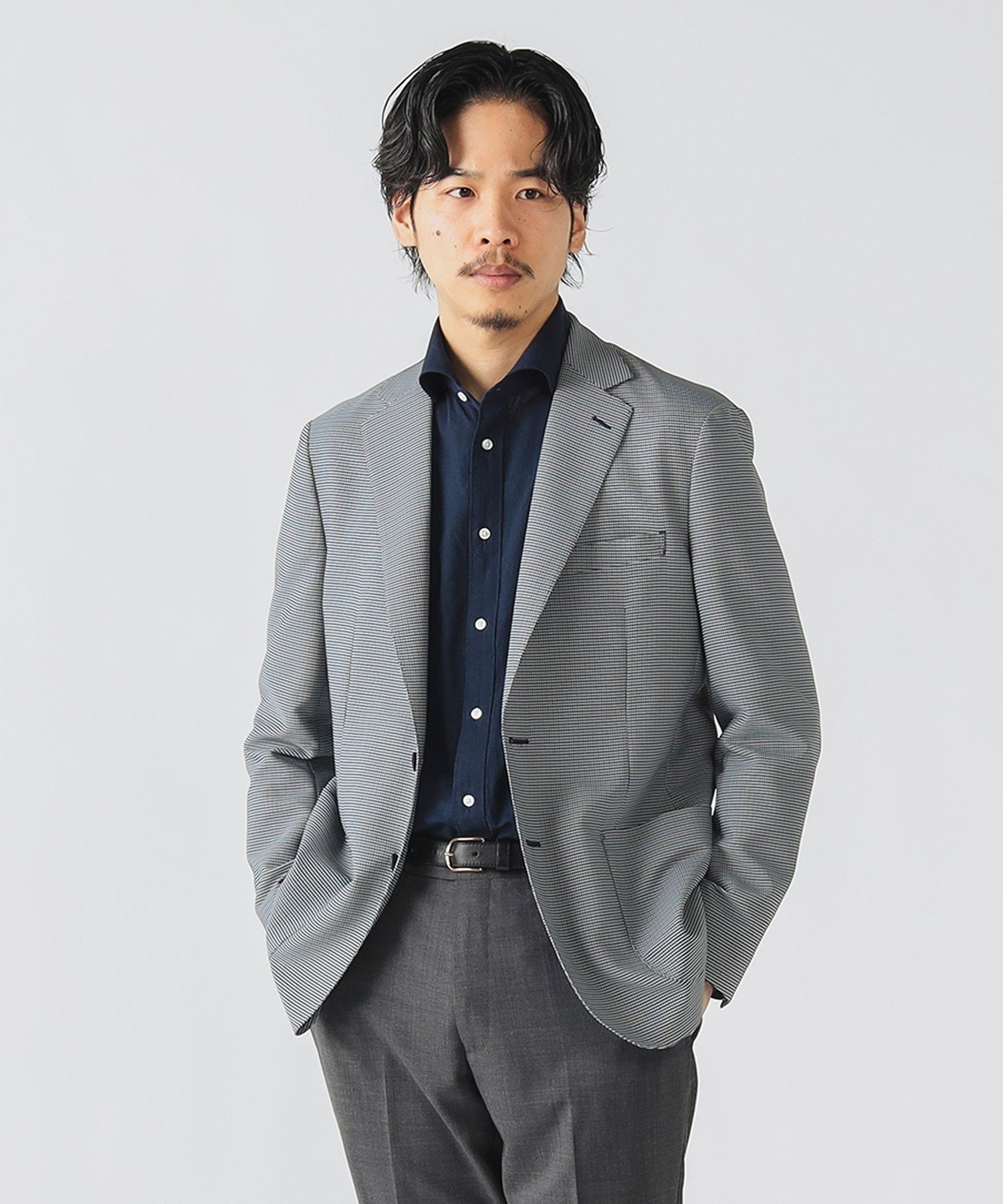 Karami 格纹两扣夹克