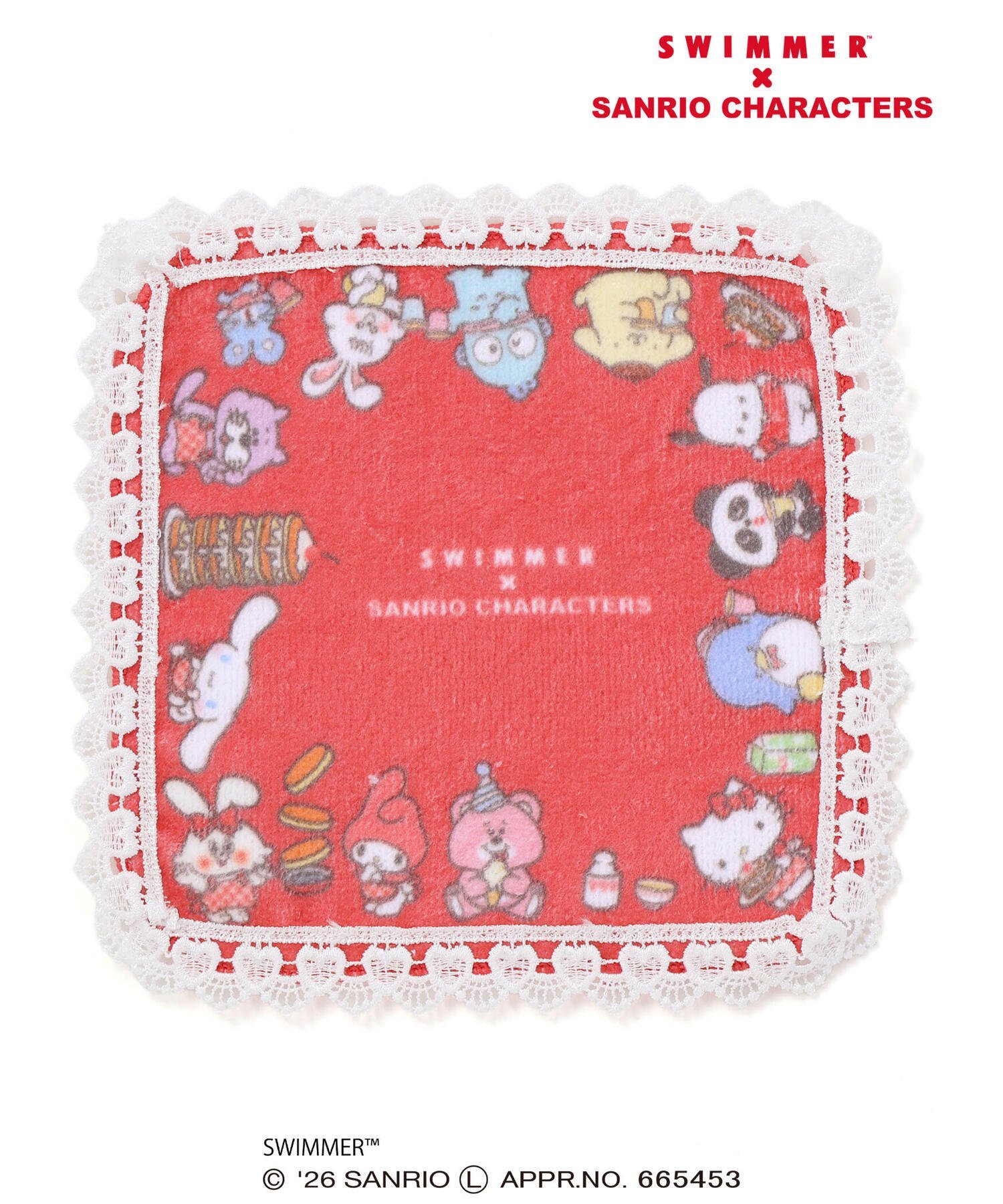 [SWIMMER x Sanrio Characters x SLAPSLIP] 蕾丝手帕