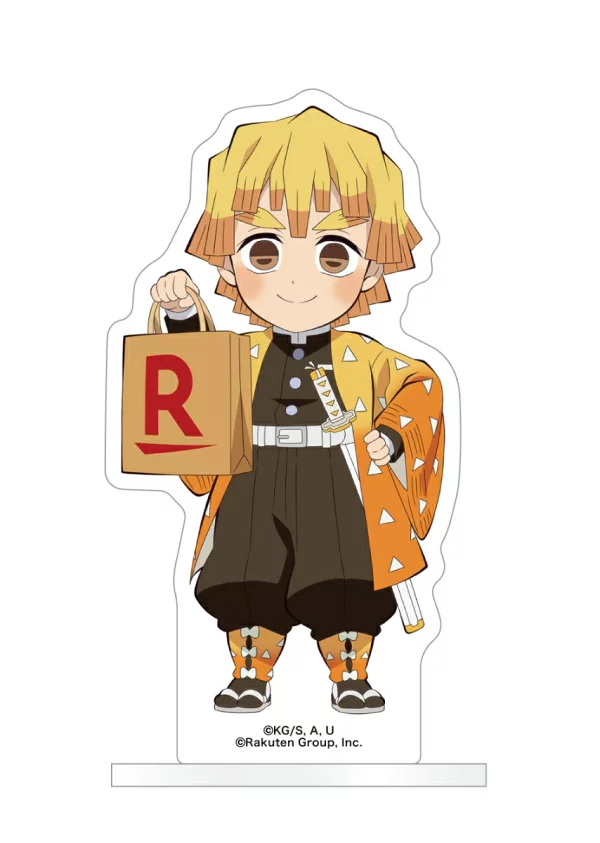 初次限定【乐天图书限定商品】乐天×《鬼灭之刃》合作亚克力看台 Mugen Shopping Team - Return ver. （吾妻善逸）《鬼灭之刃：鬼灭之刃》