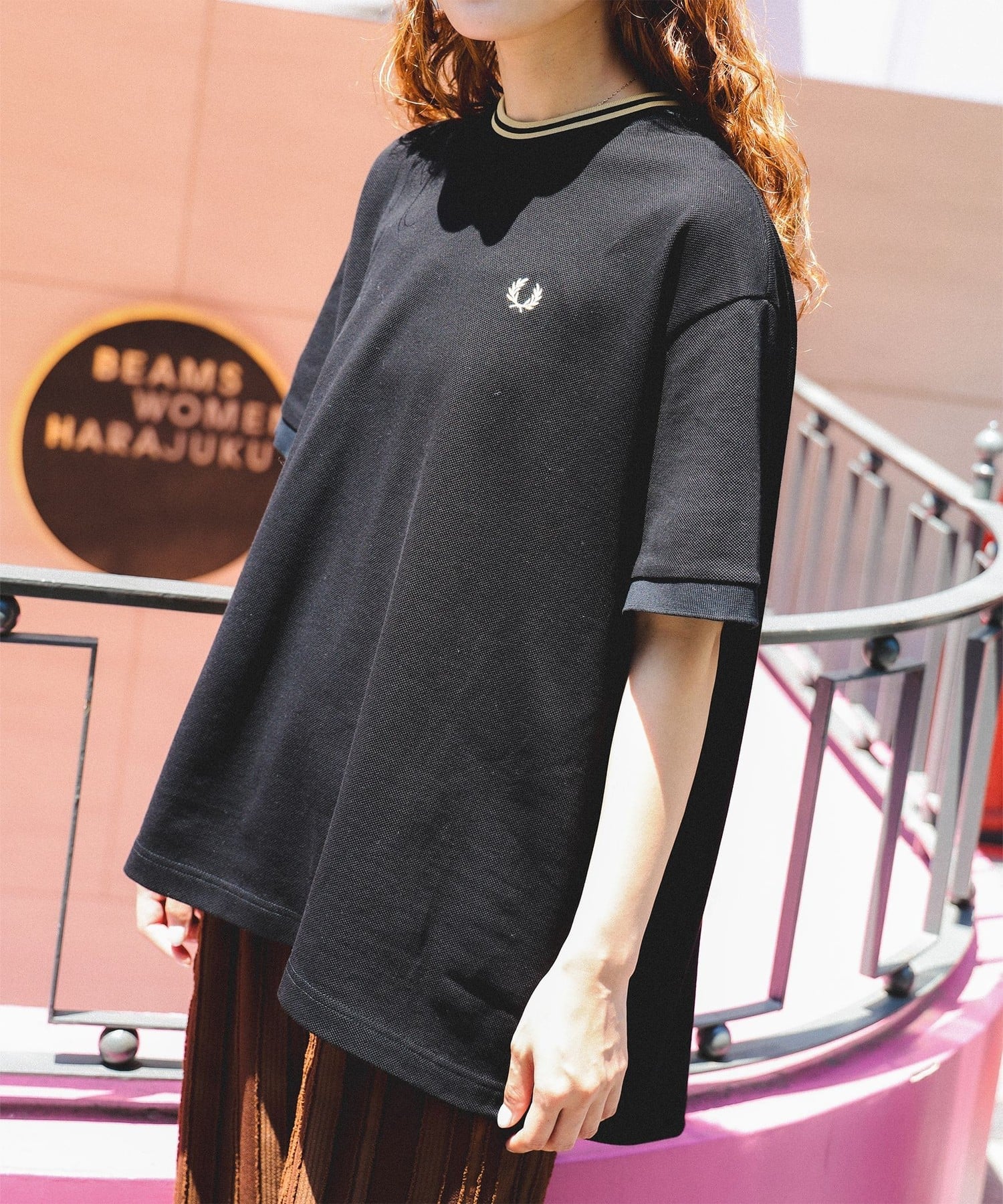 【特别订购】FRED PERRY / 宽松珠地布T恤