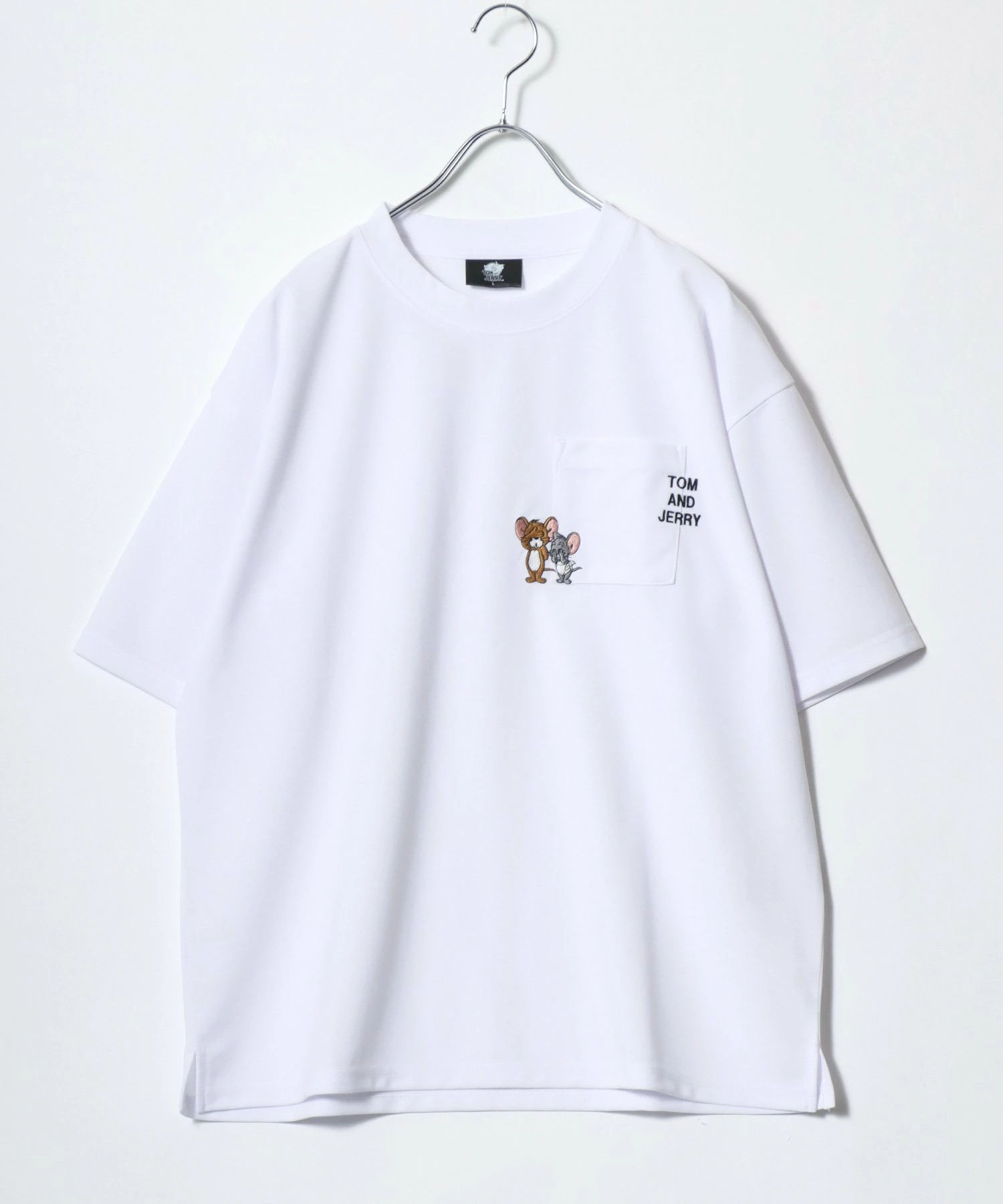 Tom & Jerry 猫和老鼠 T 恤男式超大短袖中性口袋 T 恤女式中性