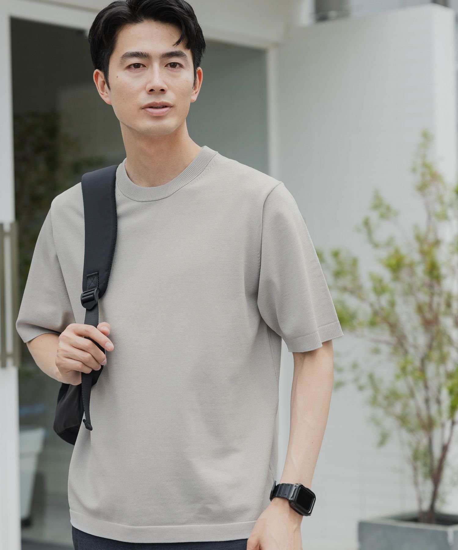 防起球高针针织/圆领/短袖/287539