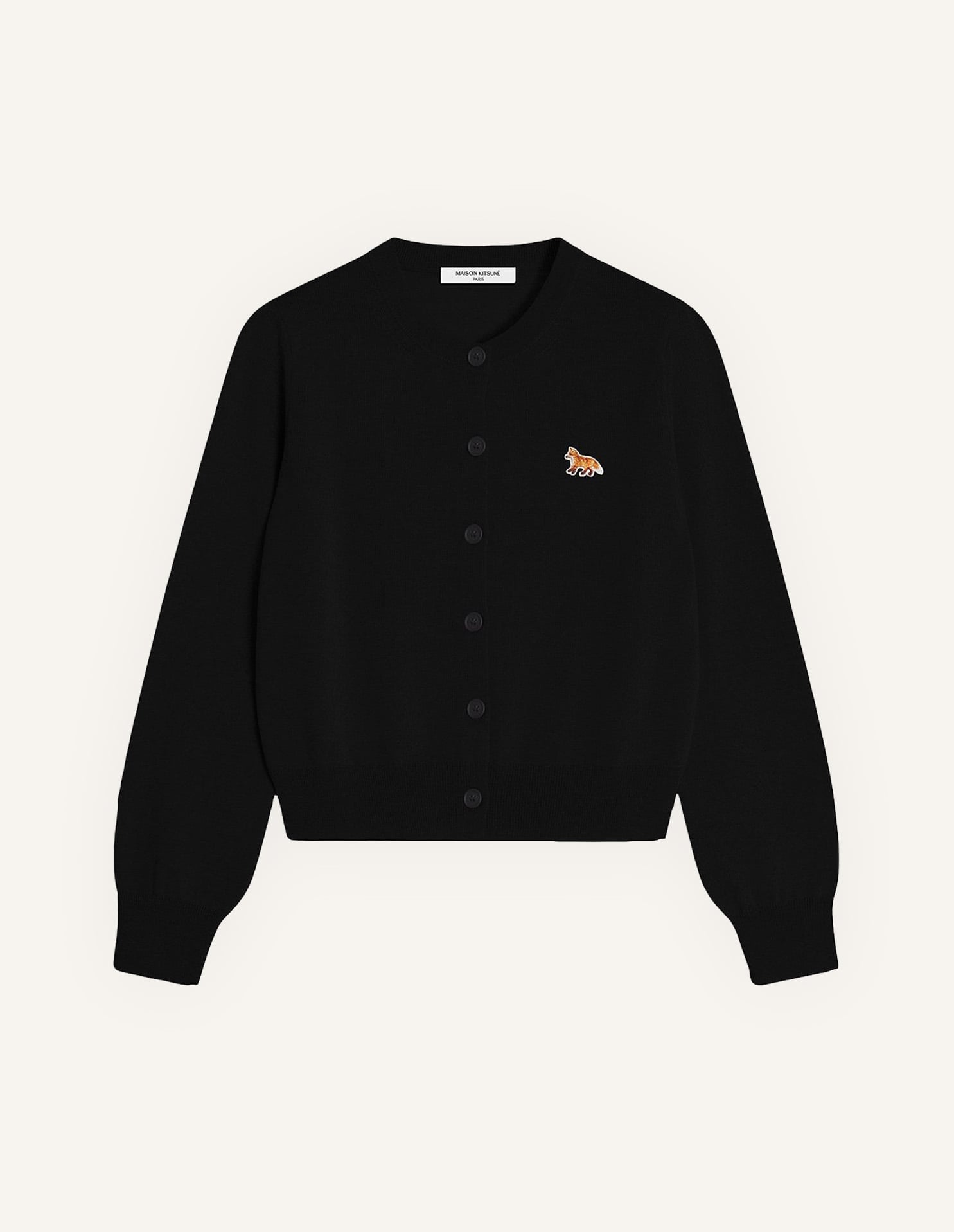 Maison Kitsune/(W)小狐狸美利奴羊毛常规开衫