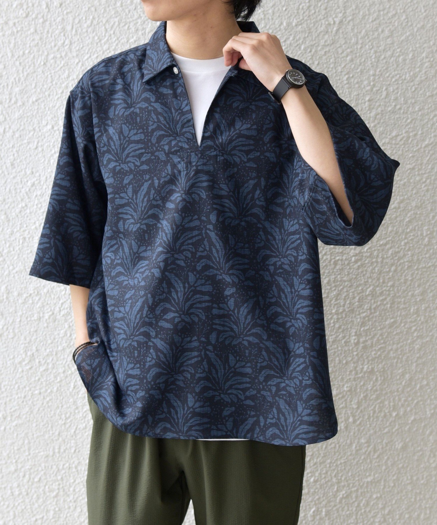 任意发货：<UV cut>FUTURE LINEN CANVAS 类似亚麻的船长套头衫◆