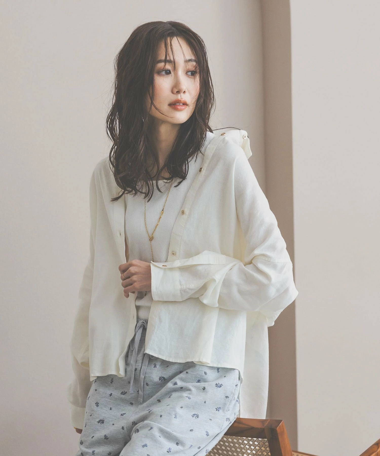 法式亚麻衬衫长袖/601244