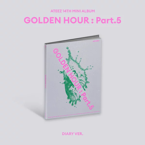 [乐天图书限定先到先得优惠 + 先到先得优惠] [GOLDEN HOUR: Part.5] <DIARY VER.>（智能手机尺寸贴纸 1 张（公开剪切 C / 8 种中随机 1 种）+ 申请抽签序列号 x 1）原始优惠 优惠 ATEEZ