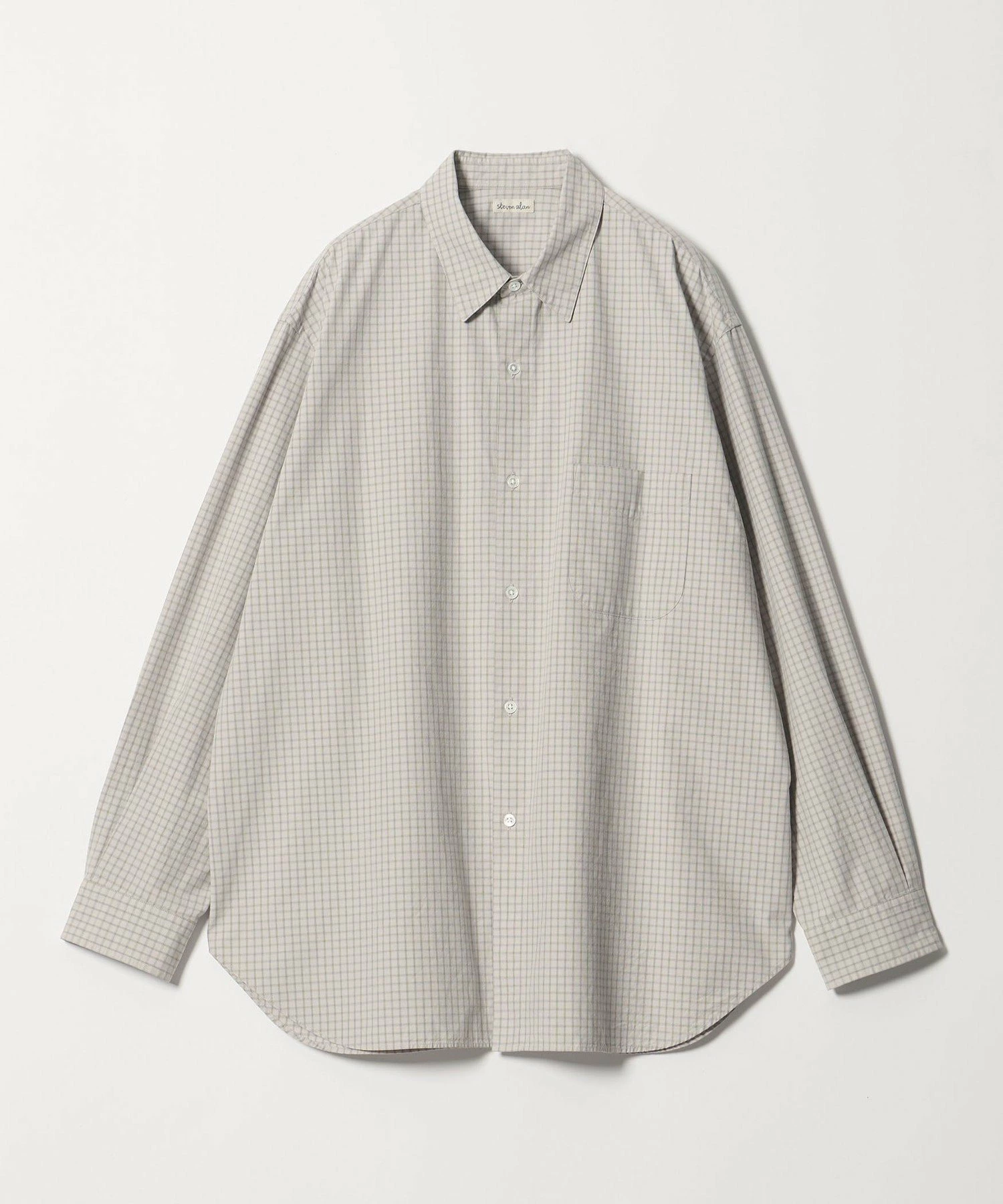 <Steven Alan> 府绸图案格子常规领衬衫 LOOSE
