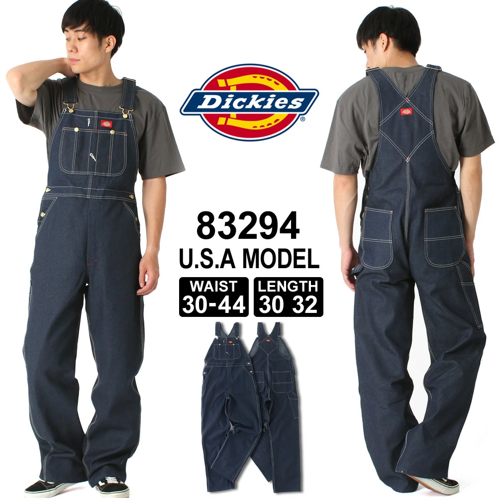 Dickies 整体牛仔布 83294 男式女式腰围 30-44 英寸内缝 30/32 英寸美国型号 Dickies