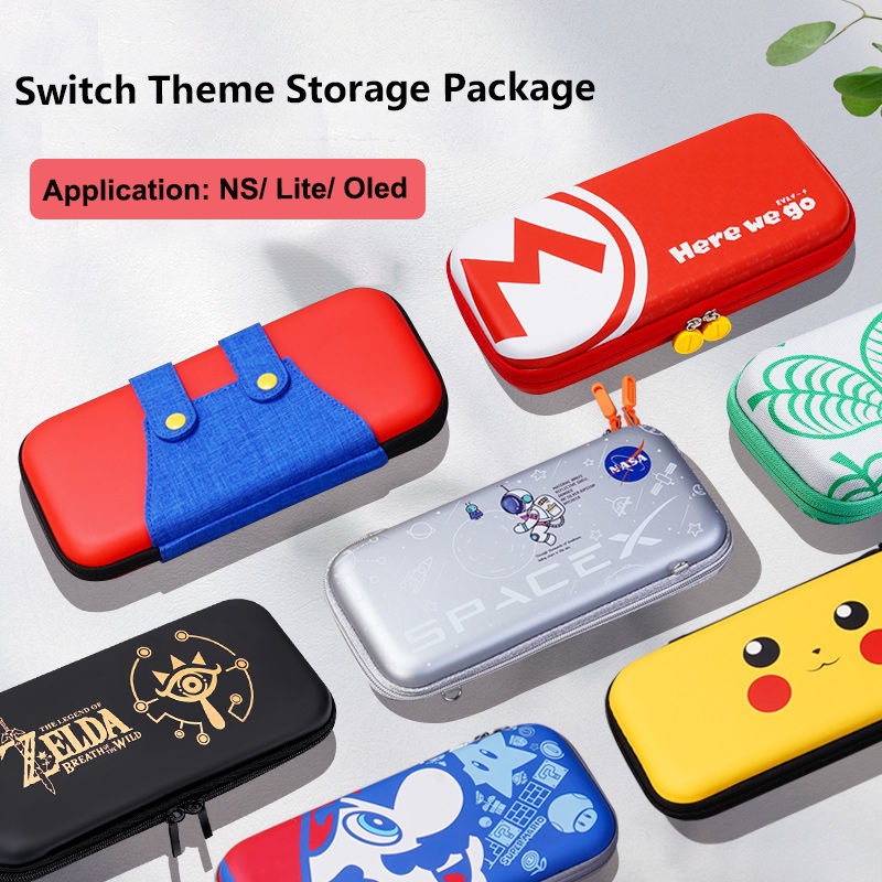 Switch 主题便携包兼容 Nintendo Switch 和新款 Switch OLED 游戏机 - 保护性便携式便携包