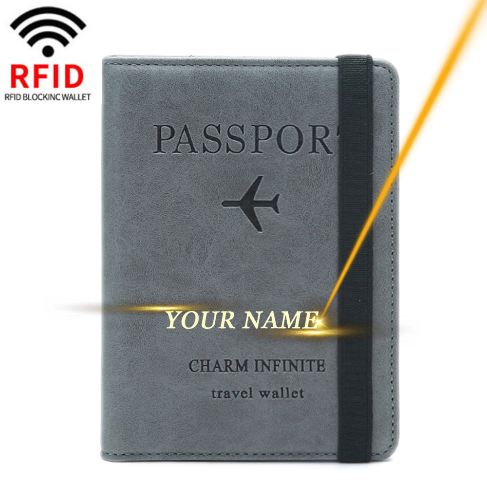 RFID 护照套旅行钱包护照夹男士银行卡夹套女士信用身份证件