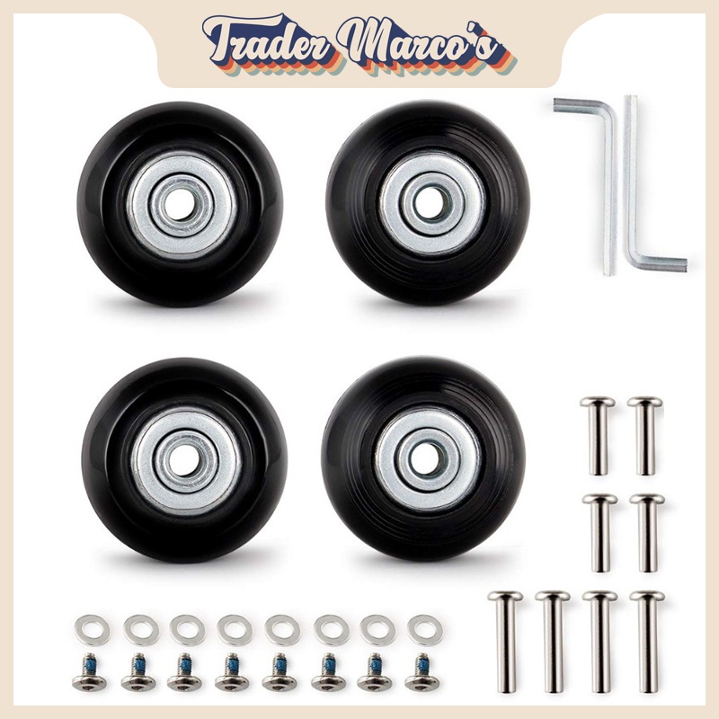 [SG 卖家] 4 件行李箱轮替换件适用于 40MM 50MM 60MM