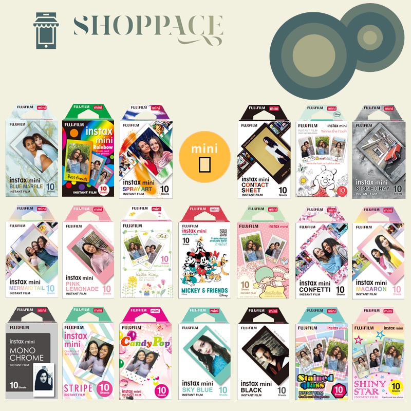 Fujifilm Instax 迷你卡通设计即时胶片