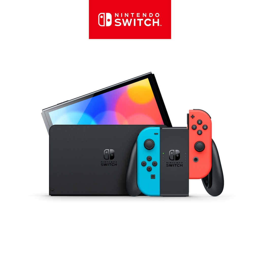 [任天堂官方商店] Nintendo Switch - OLED 型号 霓虹蓝/霓虹红