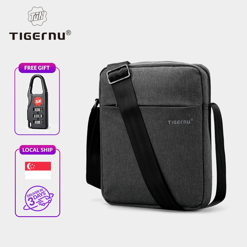 【本地配送】Tigernu 5102 男士防水斜挎包单肩包 (9.7'')