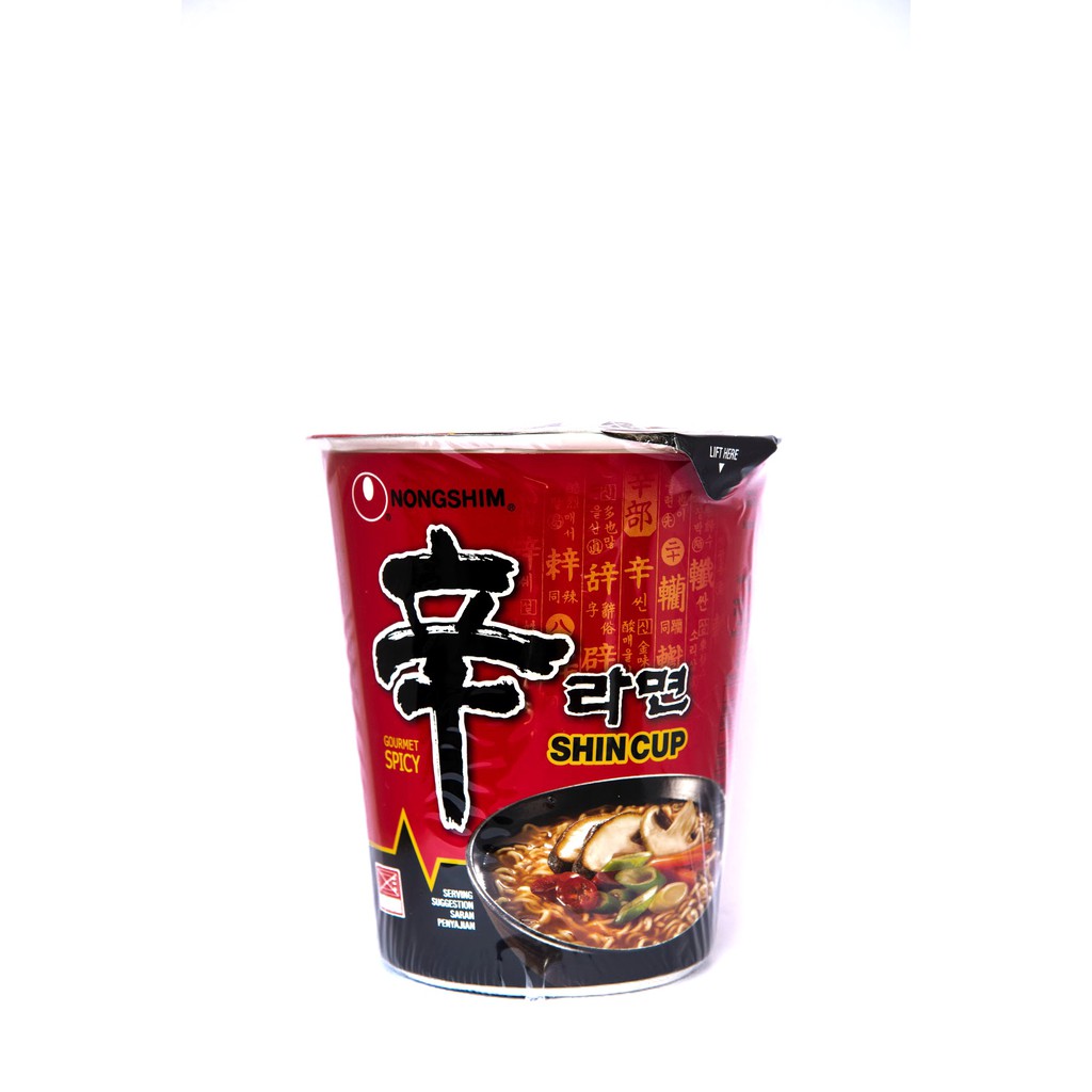 Nongshim 香辣蘑菇辛拉面 - 72g 杯 [韩式]