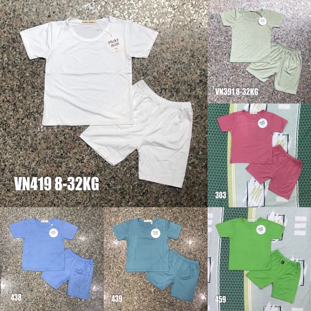 Minky Mom 短袖套装，短袖。超柔软酷炫 Mimky Mom 套装适合男孩和女孩，尺码 80-150。