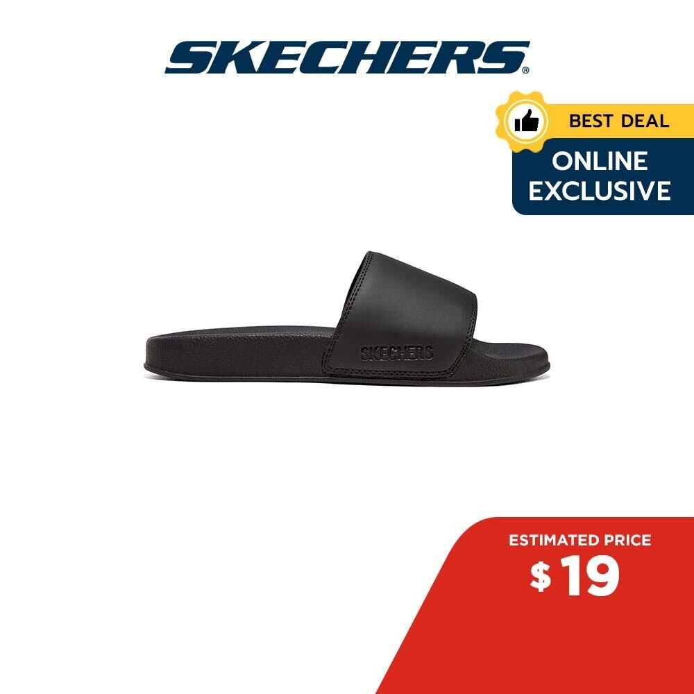 Skechers 在线独家女式 Cali Side Lines 2.0 Garden Vibes 拖鞋 - 8730087-BBK