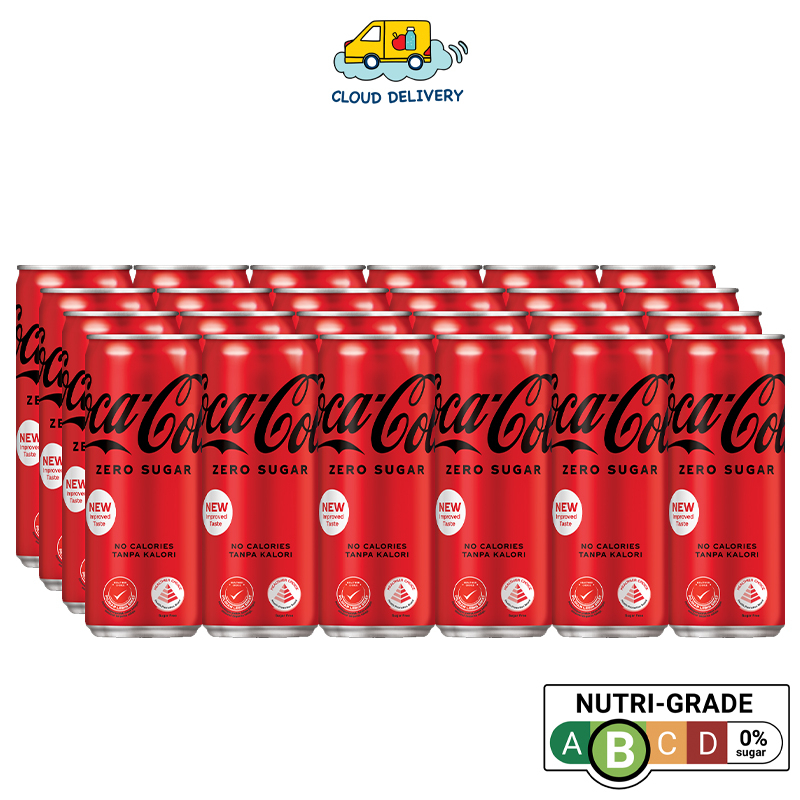 可口可乐零糖 (24 x 320ml) - 有效期至 2025 年 1 月 16 日