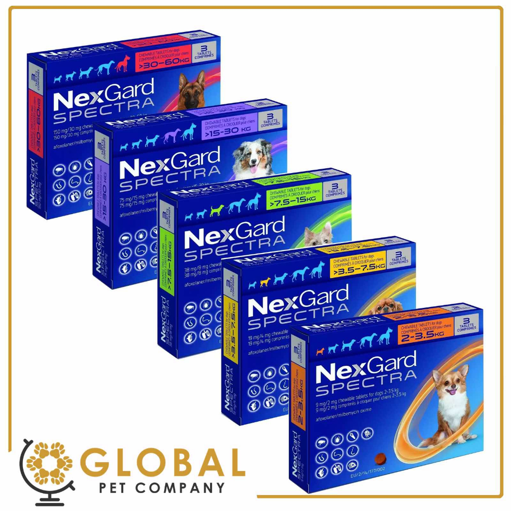 许可供应商 Nexgard Spectra 狗咀嚼物（5 种尺寸）